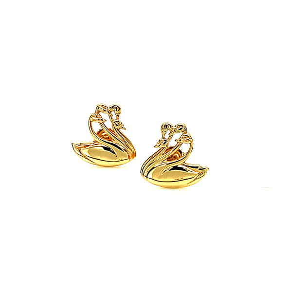 Gold Children of Lir Pendant and Earrings Set