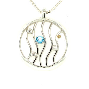 Wave in Circle Pendant