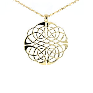 Book of Kells Lace Pendant 9ct Gold